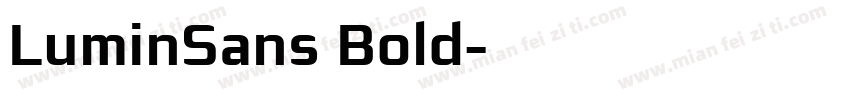 LuminSans Bold字体转换